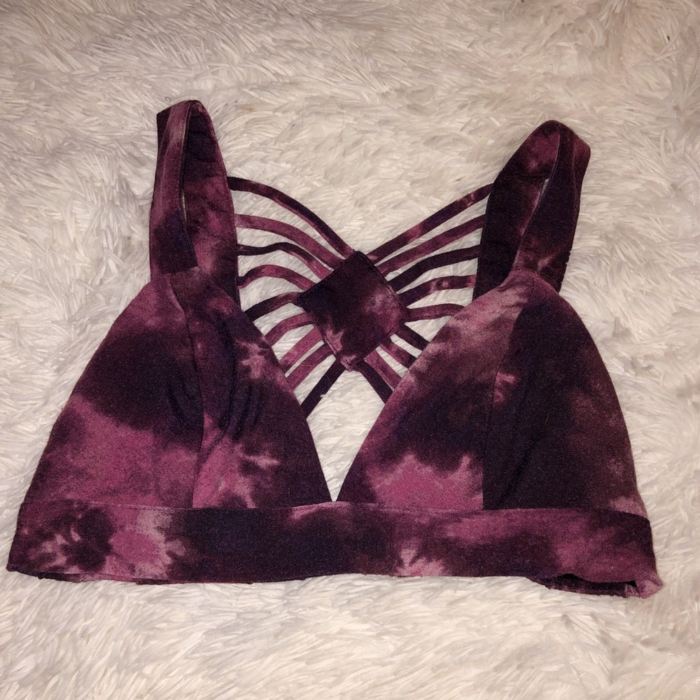 Purple Tye Dye Bra Top